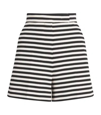Max Mara Jersey Stripe Shorts In Neutral