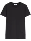 Max Mara Papaia Logo Embroidered T-shirt In Black