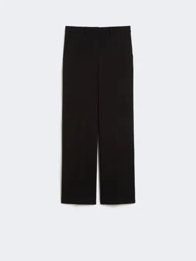 Max Mara Jersey Trousers In Black