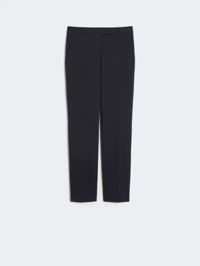 Max Mara Jersey Trousers In Blue