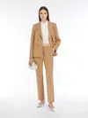 Max Mara Jersey Trousers In Camel