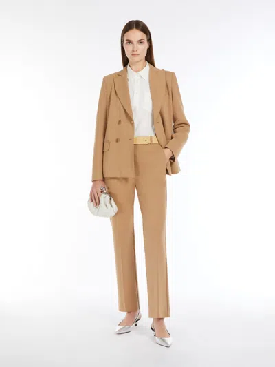 Max Mara Jersey Trousers In Brown
