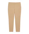 Max Mara Tailored Fit Trousers In Viscose Jersey In Nude