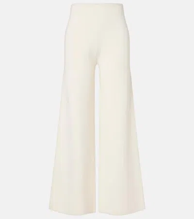 Max Mara Jersey Wide-leg Pants In Neutral