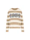 Max Mara Sleeveless Crew Neck Top With Embroidered Detail In Brown