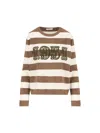 Max Mara 1951 Embroidery Wool Striped Sweater Clothing In Multi
