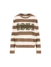 Max Mara 1951 Embroidery Wool Striped Sweater Clothing In Multi