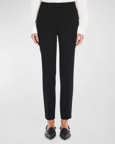 Max Mara Jerta Cropped Straight-leg Pants In Black