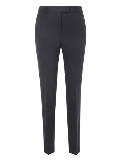 Max Mara Jerta Side-pocket Trousers In Black