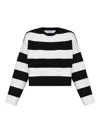 Max Mara Jesone Boxy Striped Sweater In Black