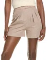 Max Mara Jessica High-rise Cotton Shorts In Beige