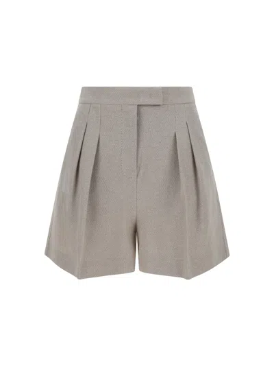 Max Mara Bermuda Jessica Shorts In Neutro