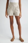 Max Mara Jessica Pleated Shorts In Beige