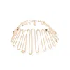 Max Mara Spring Crystal-embellished Choker In Gold