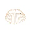 Max Mara Spring Crystal-embellished Choker In Gold