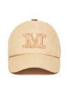 Max Mara M Monogram Logo Trucker Cap In Gold