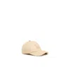 Max Mara Piercing Detail Baseball Cap In Nude