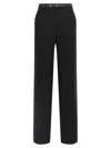 Max Mara Belted Trousers In Black