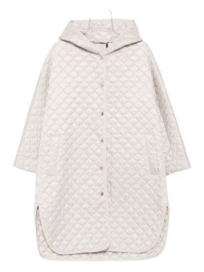 MAX MARA JOAN COAT - WOMEN'S - POLYESTER/CAMEL FUR/SILK
