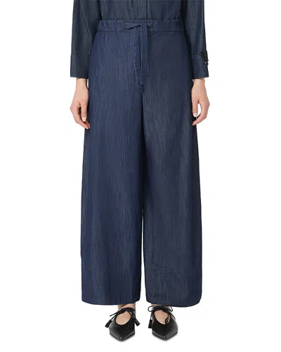 Max Mara Jour Denim Pants In Blue