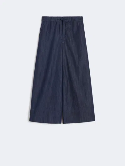 Max Mara Jour Jogging Trousers In Denim In Multi
