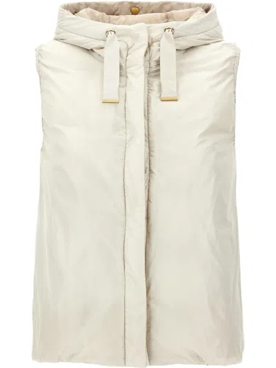Max Mara Jsoft Gilet In Neutrals