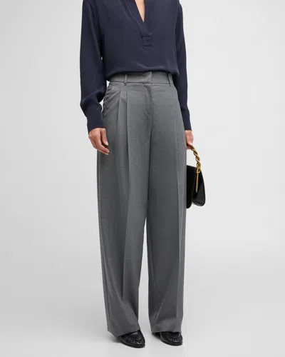 MAX MARA JUANITA PLEATED STRAIGHT-LEG PANTS