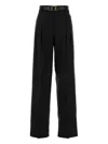 Max Mara Pantalone Juanita In Gabardine Nero Donna In Black