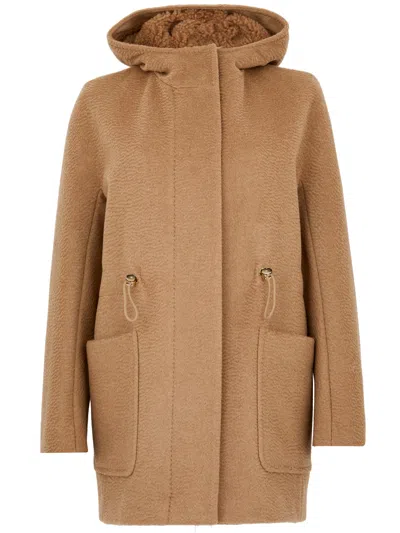 Max Mara 'judas' Coat  In Brown