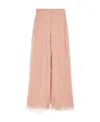 Max Mara Judit Logo Casual Pants In Nude