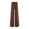 Max Mara Judy Knit Pants In Wool And Cashmere In Brown