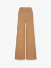 Max Mara Judy Wool And Cashmere Trousers In Brown