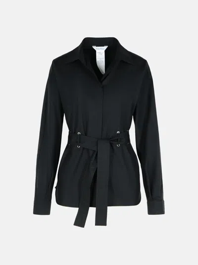 Max Mara 'juglas' Black Cotton Shirt