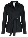 Max Mara Juglas Cotton Poplin Shirt With Belt