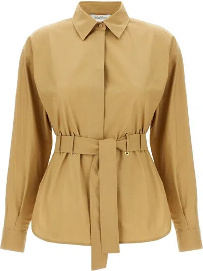 Max Mara Juglas Blouse In Beige