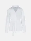 Max Mara 'juglas' White Cotton Shirt In White