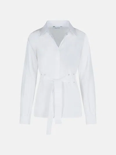 Max Mara 'juglas' White Cotton Shirt