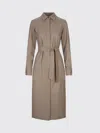 Max Mara Dress  Woman Color Brown In Gray