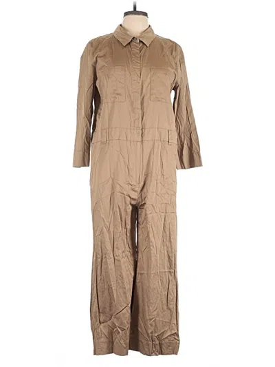 Pre-owned Max Mara Jumpsuit In Tan