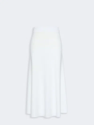 Max Mara Jupe En Fil De Viscose In White