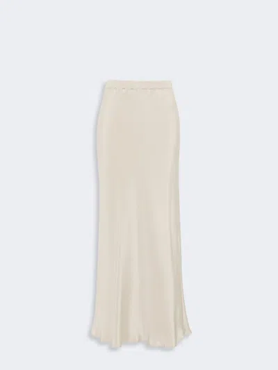 MAX MARA LONG, SILK CRÊPE DE CHINE SKIRT