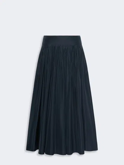 Max Mara Jupe Plissée En Taffetas In Blue