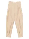 Max Mara Pleated Balloon Trousers In Neutral