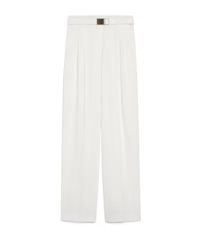 Max Mara Kadi Fabric Pants In White