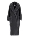 Max Mara Kadiak Oversized Alpaca And Wool Teddy Coat In Blue