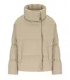 Max Mara Kaiser Beige Down Jacket In Brown