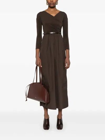 Max Mara Kaiser Dress In Coffee