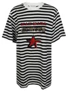 Max Mara Kaki Striped T-shirt In White