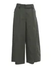 Max Mara Kaki Wide Trousers In Green