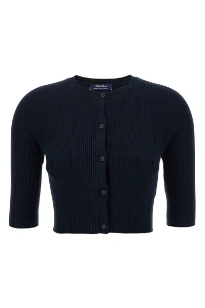 Max Mara 'kassel' Cardigan In Blue